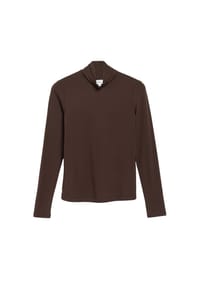 s.Oliver - Langarmshirt, Stehkragen, für Damen - 0700 WHITE