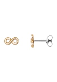 XENOX - Damen Ohrstecker "Infinity XS3736GN", 925er Silber - gold
