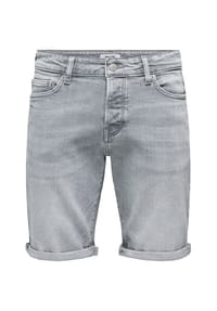 ONLY & SONS - Jeans-Bermudas, 5-Pocket, für Herren - 199429 MEDIUM GREY DENIM