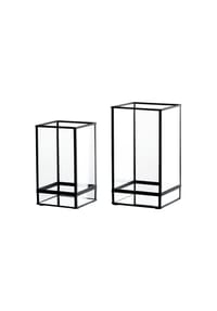 Ritzenhoff & Breker Windlichter-Set Nero 2er Set schwarz-transparent - NERO - schwarz-transparent