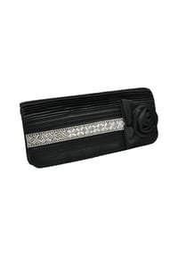 Steuer Modeschmuck - Abendtasche Metall 400 Glasstein - schwarz