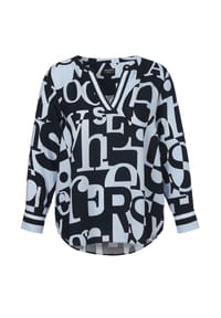 VIA APPIA -DUE- - Bluse in Große Größen - eisblau multicolor