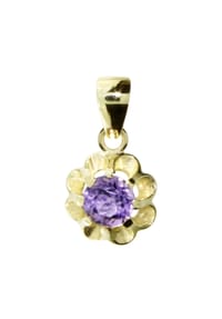 OSTSEE-SCHMUCK® - Anhänger , Pia 6 mm , Gold 333/000 - gold