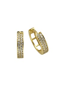 CELESTA® - Damen Creolen, 375er Gelbgold - gold