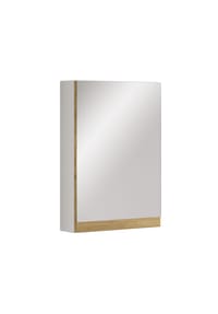 VCM. - Badschrank - zeitloser Spiegelschrank mit ausreichend Stauraum, Maße ca. H. 58 x B. 40 x T. 13 cm, praktische Aufbewahrungslösung für das Badezimmer, Cosila - Anthrazit / Honig-Eiche