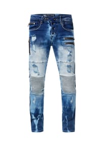 RUSTY NEAL® - Jeanshose MISATO im modischen Used-Look - Black Used