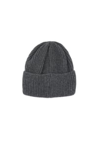 CAPO - Strickmütze, Kaschmir gerippt - beige
