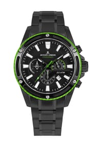 JACQUES LEMANS LIVERPOOL - Herren Chronograph "1-2141" - DUNKELGRÜN