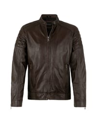 CAPITANO - Lederjacke DAKOTA - CPT - im rockigen Design - d brown