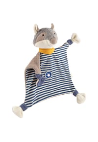 sigikid® - Schnuffeltuch Waschbär Baby Geschenk ,  für Babys und Kleinkinder - grau