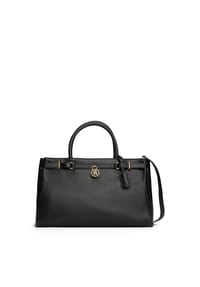 TOMMY HILFIGER - Henkeltasche, Leder, für Damen - BLACK