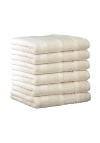 Cawö - Gästetuch, 6er Pack - C Noblesse, Walkfrottier, Baumwolle, 30 x 50 cm - Anthrazit