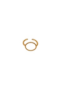 LES REINES - The Luna – Minimalistischer Verstellbarer Ring, 24K vergoldet - Gold
