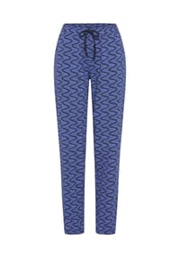 vivance dreams - Pyjamahose Dreams of Nature, Baumwolle, für Damen - 24251 BLUE AOP