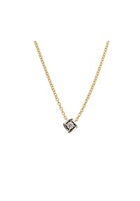 LYOMI - Collier 585/- Gold 1 Diamant Lab Grown 0,15ct. - mehrfarbig