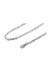 Adelia's - Adelia's Damen Edelstahl Kordelkette Halskette - silber