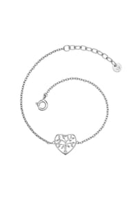 GLANZSTÜCKE MÜNCHEN - Damen Armband aus 925/- Sterling Silber in Silber mit Lab Grown Diamond - silber