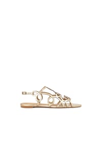 kazar - Goldene Sandalen mit feinem Muster - Gold