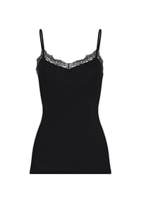 HANRO - Spaghettitop Woolen Lace - black