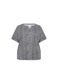 Wasabi CONCEPT - T-Shirt "Lia 1", Split-Neck, für Damen - 6252C HYDRANGEA CO