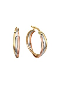 fascination by Ellen K. - Ohrringe 333/- Gold - mehrfarbig