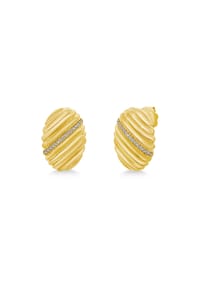 VANDENBERG - Damen Ohrstecker, 585er Gold, 34 Diamanten zus. ca. 0,10 Karat - Gelbgold