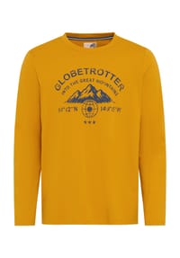 GLOBETROTTER - Langarmshirt, Baumwolle, für Herren - GOLDEN YELLOW