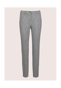 MADELEINE - Schmale Bügelfalten-Hose - grau / wollweiß