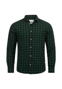 KRONSTADT - Hemd Langarm KSJohan Check - Black