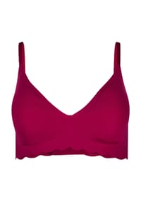 SKINY® - Mikro Essentials Bustier, V-Ausschnitt, Wellensaum, für Damen - S770 BEET RED