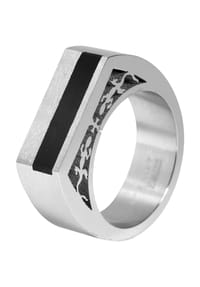 Adelia's - Herren Edelstahl Ring - silber