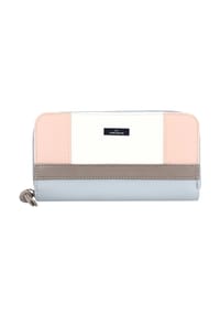 TOM TAILOR JUNA - Langbörse, Kunstleder, für Damen - rosa/grau/beige