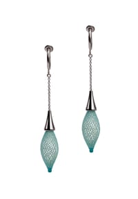 GRETCHEN - Ohrringe Vlum Single Drop - Aqua