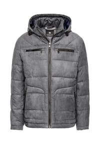 redpoint - Regular Fit Winterjacke in Wildlederoptik mit Kapuze QUENTIN - smoke grey