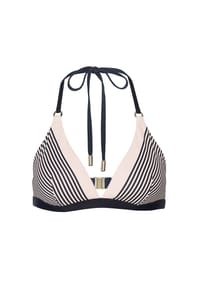JOOP! - Triangel-Bikini-Top Stripes - blau