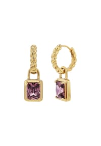 JOOP! - Charm Creole für Damen, Edelstahl, Zirkonia - Gold