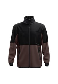 ORTOVOX - Herren FLEECE TEDDY JACKET black raven - braun