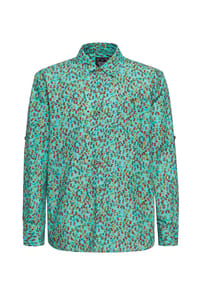 KING KEROSIN - Langarmhemd mit hawaiianischem Allover-Print Tiki - mint