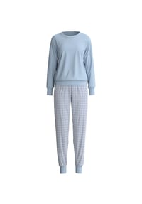 CALIDA - Damen Bündchen-Pyjama Cotton Special - dusty grey