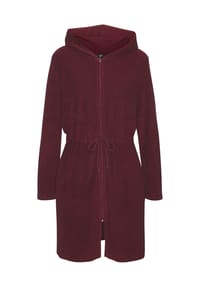 vivance dreams - Bademantel Cozy Mornings, Kapuze, für Damen - 665 GREY