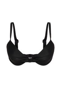 MANGUUN - Bügel-Bikini-Oberteil Solid Maria, Clipverschluss, für Damen - E001 BLACK