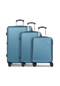 CHECK.IN® Paradise 2.0 - Paradise 2.0 4 Rollen Kofferset 3-teilig mit Dehnfalte - black
