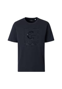 CASAMODA - Herren T-Shirt Print - 108 blau