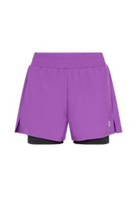 ALEX - Training-Shorts Running, reflektierend, für Damen - AMARANTH PURPEL/BL