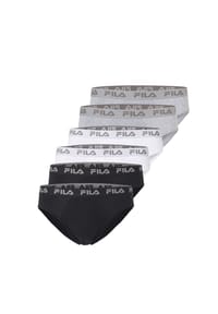 FILA - Slips Logo 6er-Pack mit elastischem Dehnbund und Markenlogo - Black