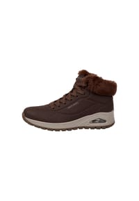 SKECHERS® - Schnürstiefeletten, gefüttert, für Damen - CHOCO DURA/FAU FUR