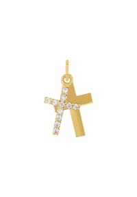 amor Kreuz - Motivanhänger - Gold