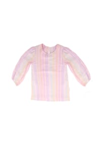 maximo® - GOTS MINI GIRL-Bluse langer Ärmel, Musselinstoff - flieder