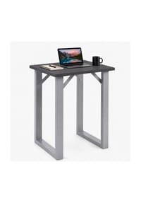 VCM. - Bartisch 80x50 cm, Tresen, Stehtisch, hoher Tisch, Bartresen, Hochtisch - Xona - Schwarz / Anthrazit