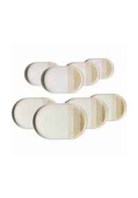 Ritzenhoff & Breker Servierplatten Trio 8er Set - TRIO - blau
